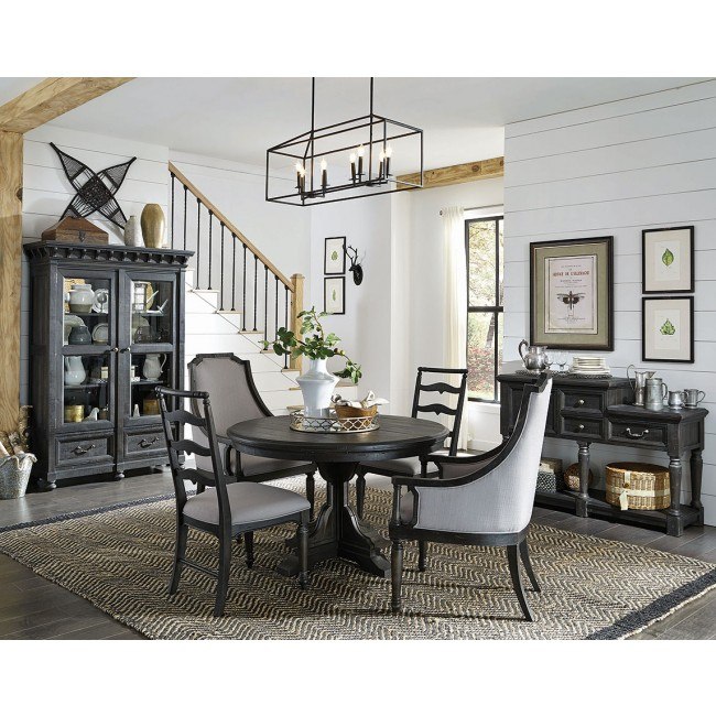 Bedford Corners Round Dining Room Set W Host Chairs Magnussen