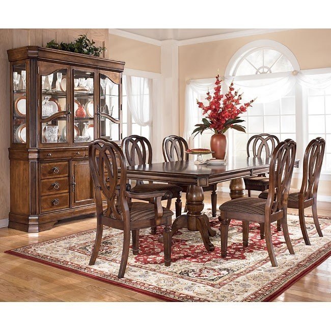 Hamlyn Pedestal Dining Room Set Signature Design By Ashley