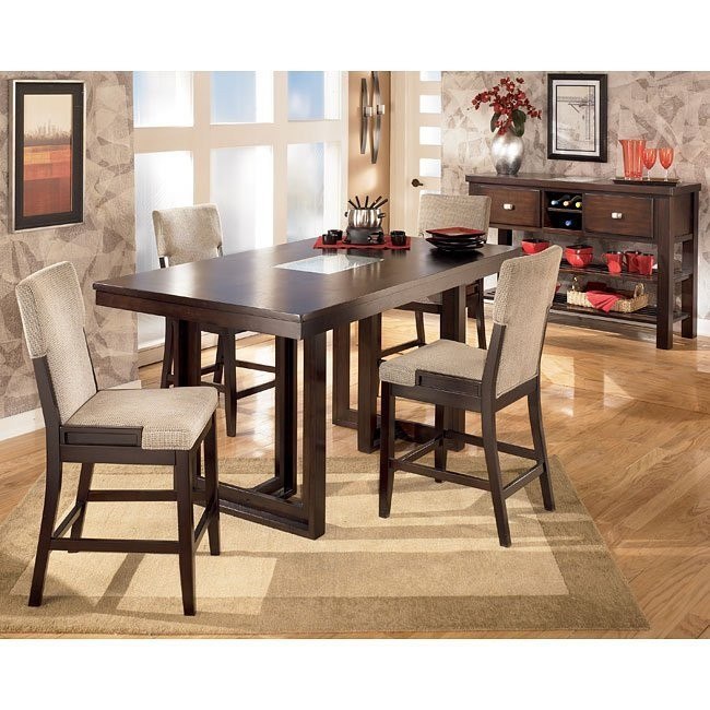 Ocean Park Counter Height Dining Room Set Signature Design Furniture Cart