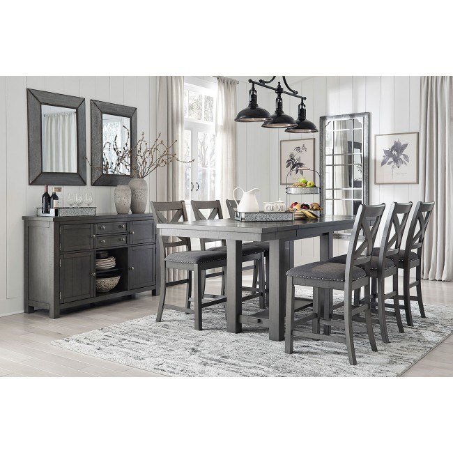 Myshanna Counter Height Dining Room Set Signature Design | Furniture Cart