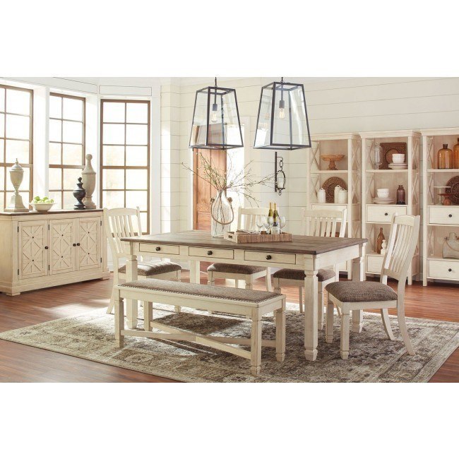 Bolanburg Dining Room Set W/ Bench Signature Design, 3 ...