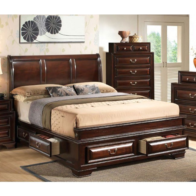 G8875A Sleigh Storage Bed Glory Furniture, 1 Reviews Furniture Cart