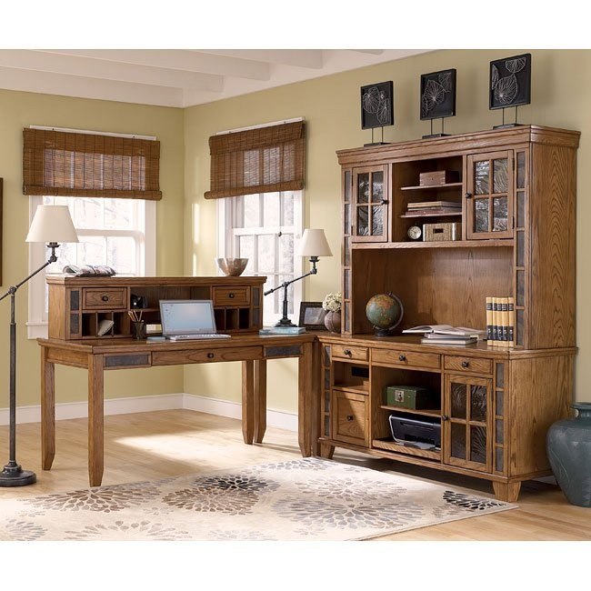 Kinley Modular Home Office Set Signature Design Furniture Cart