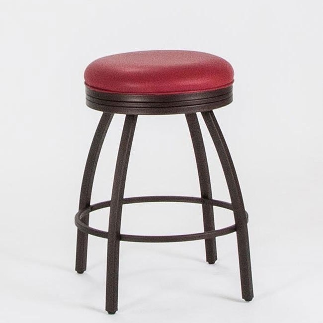 24 Inch Swivel Counter Stool (Red) Cramco Furniture Cart
