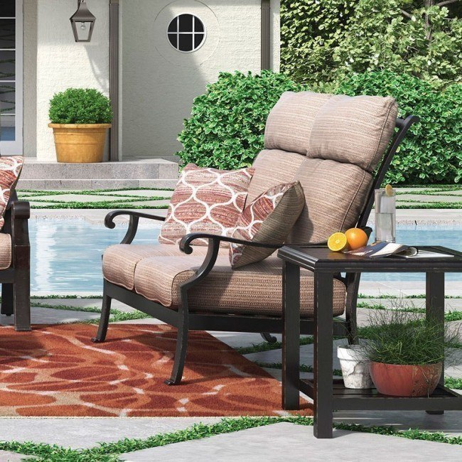 Chestnut Ridge Outdoor Loveseat Signature Design Furniture Cart