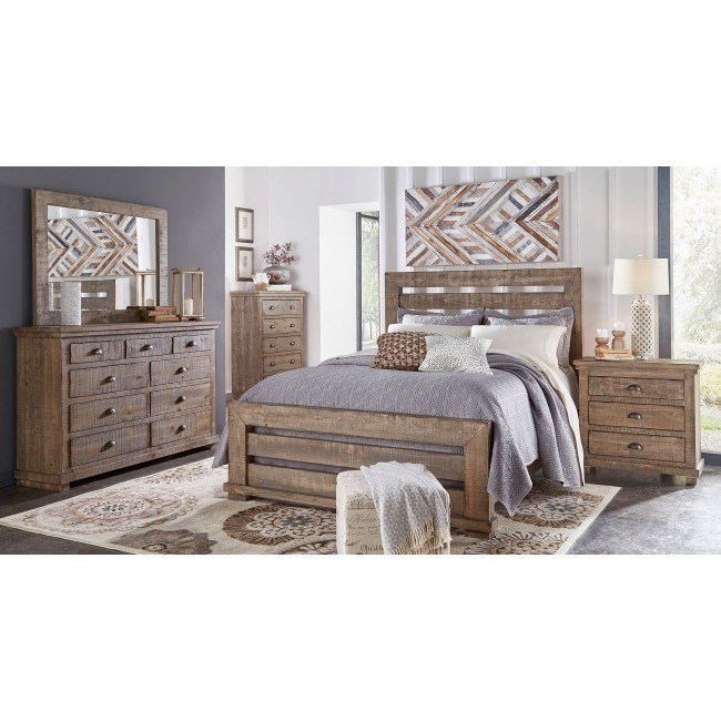 Willow Slat Bedroom Set Weathered Grey Progressive Furniture 3 Reviews Furniture Cart