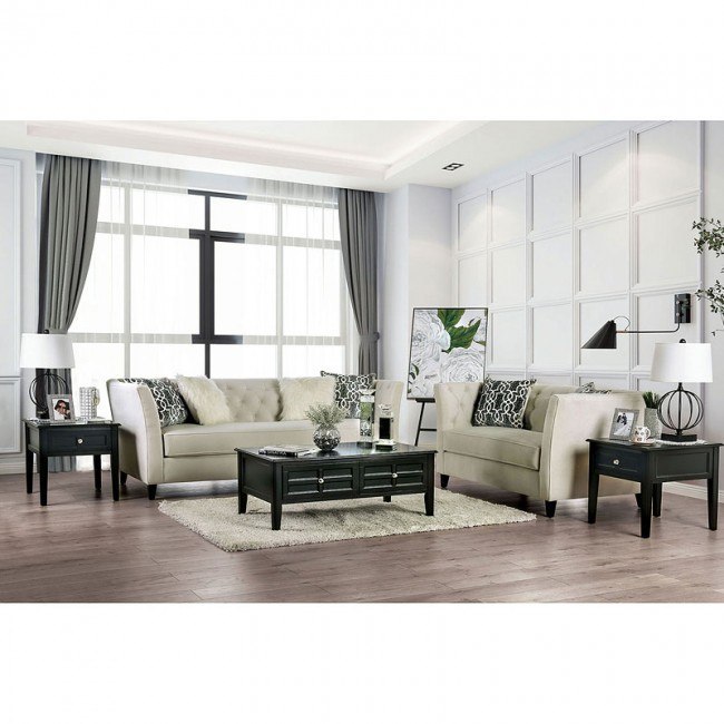 Monaghan Living Room Set Ivory