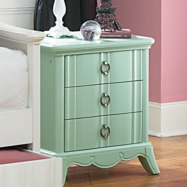 Gabrielle Nightstand (Light Green) Magnussen Furniture Cart