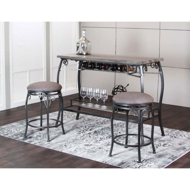 Sprite 3 Piece Pub Table Set Cramco Furniture Cart