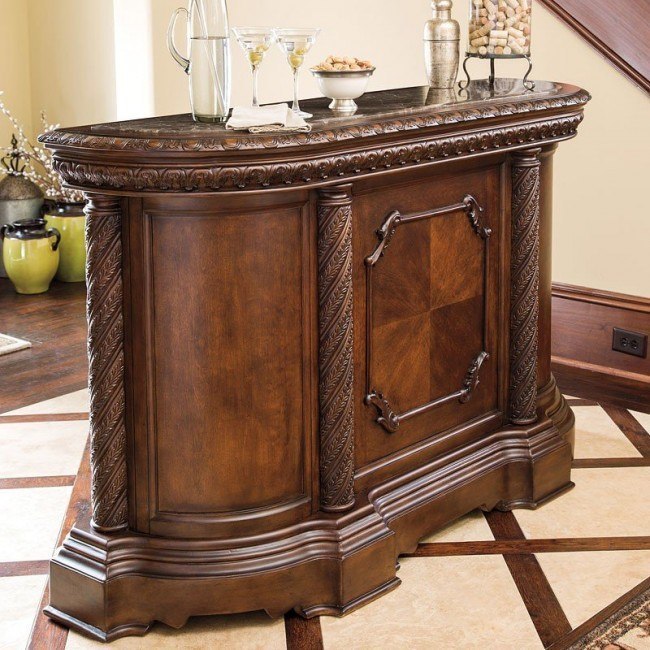North Shore Bar W Marble Top Millennium 3 Reviews Furniture Cart