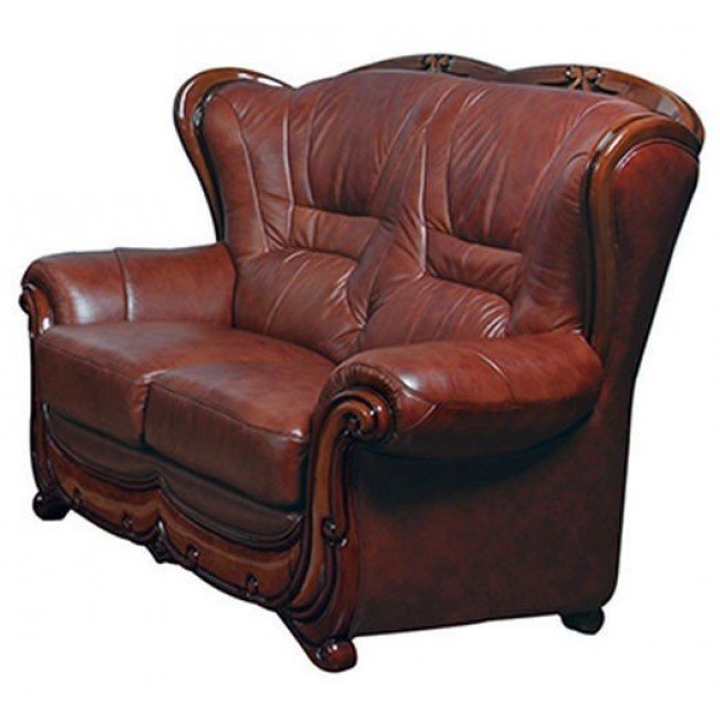 100 Leather Loveseat ESF Furniture Furniture Cart