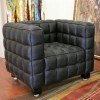 Arriga Black Leather Modern Chair