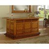 Manchester Raised Panel Return Bar (Burnished Oak)