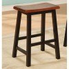 Geneva 24 Inch Barstool (Walnut/Black) (Set of 2)