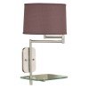 Tabula Wall Swing Arm Lamp (Brushed Steel)