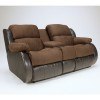 Presley - Espresso Double Reclining Loveseat w/ Console