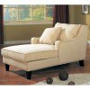 Neutral Microfiber Chaise