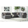 Jayceon Steel Left Chaise Sectional