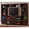Cappuccino Entertainment Wall
