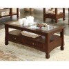 Walnut Finish Coffee Table w/ Storage