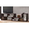 Convertible Cappuccino TV Console/ Bookcase Combination