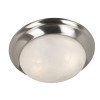 Dickens 2 Light Flush Mount (Brushed Steel)