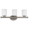 Mezzanine 3 Light Vanity (Brushed Steel)