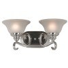 Welles 2 Light Vanity (Brushed Steel)