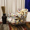 Pop Club Chair (Clear with Flower Cushion)