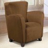 Upholstered High Back Chair (Mocha)