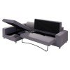 Roxboro Sleeper Sectional (Gray) Zuo Modern | Furniture Cart