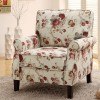 Floral Pattern Accent Chair