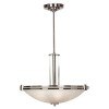 Lumen 3 Light Pendant (Brushed Steel)