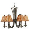 Kwai 6 Light Chandelier (Bronze)