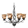 Twigs 6 Light Chandelier (Bronze)