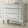 Antique Silver Accent Cabinet
