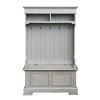 Grey Storage Hall Tree