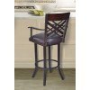 Tahiti Bar Height Swivel Arm Barstool