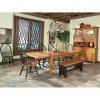 Rustic Traditions Dining Room Set w/ Two-Tone Chairs