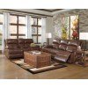 Lensar Nutmeg Reclining Living Room Set