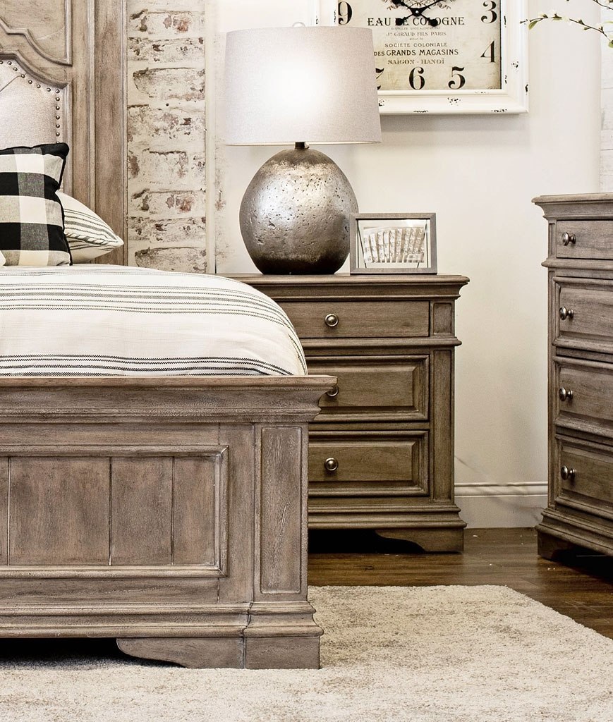 Highland Park Panel Bedroom Set Waxed Driftwood Steve Silver Furniture Furniture Cart