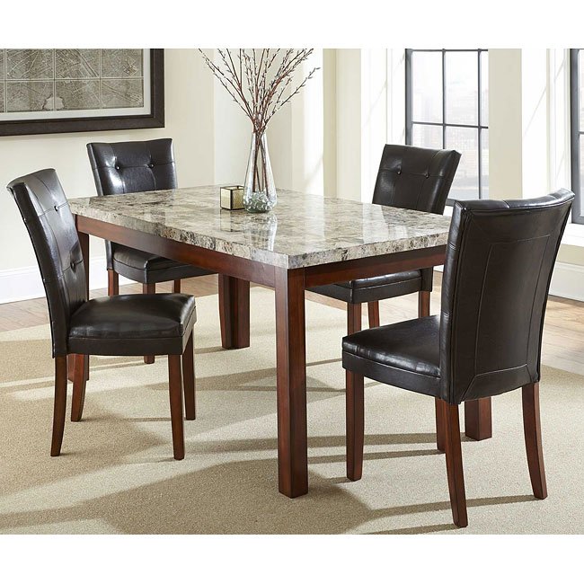 Montibello Dining Room Set W/ 64 Inch Table Steve Silver Furniture ...