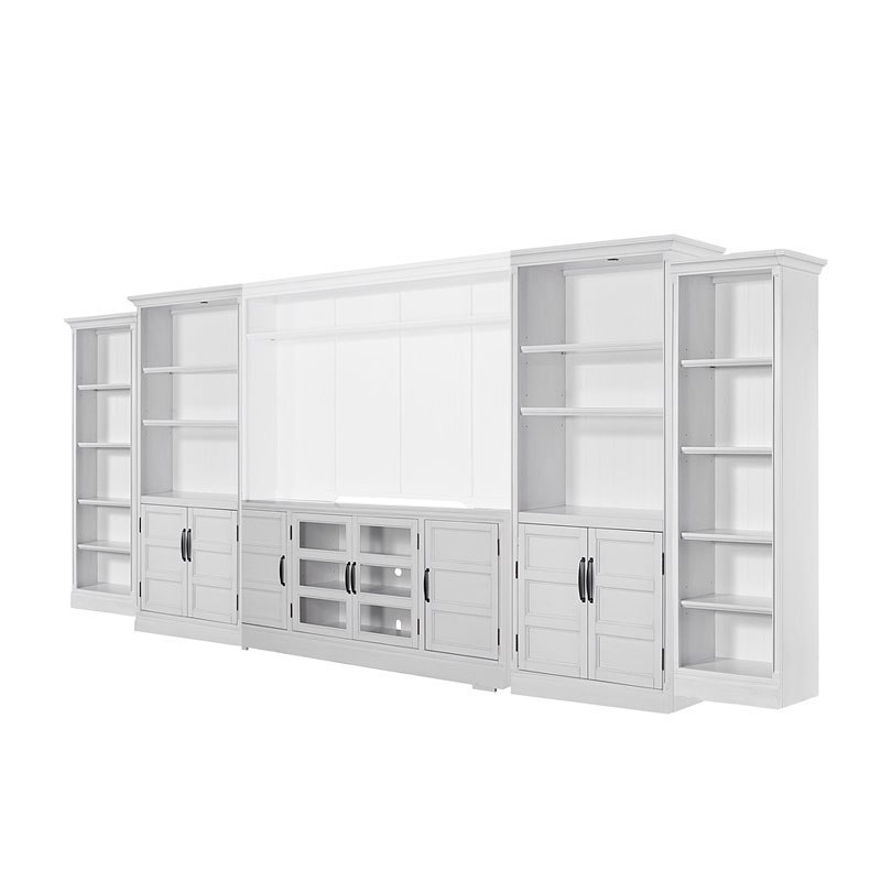 Shoreham Modular Entertainment Wall (Effortless White) Parker House |  Furniture Cart