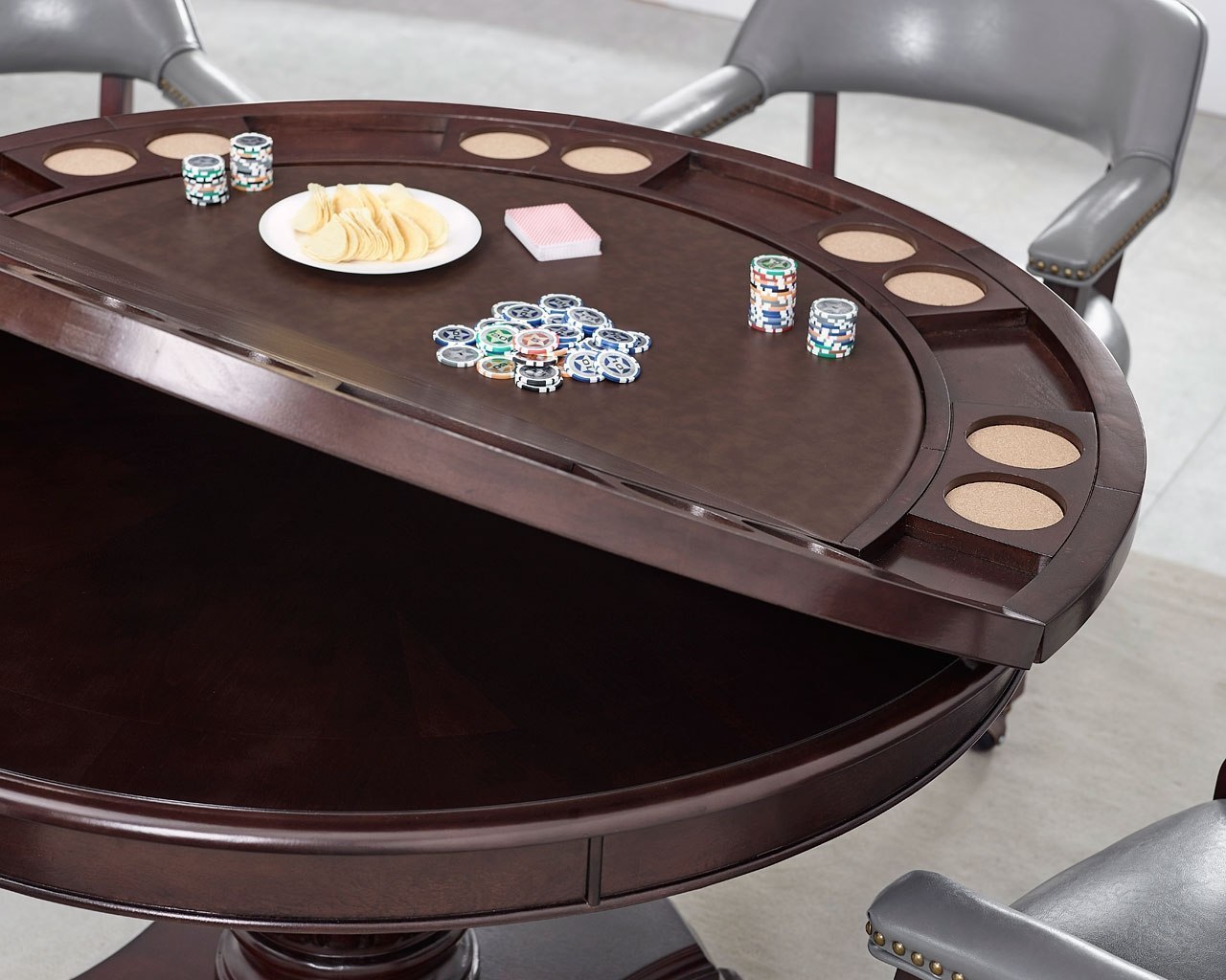 Tournament Game Table W/ Brown Top Steve Silver Furniture | Furniture Cart