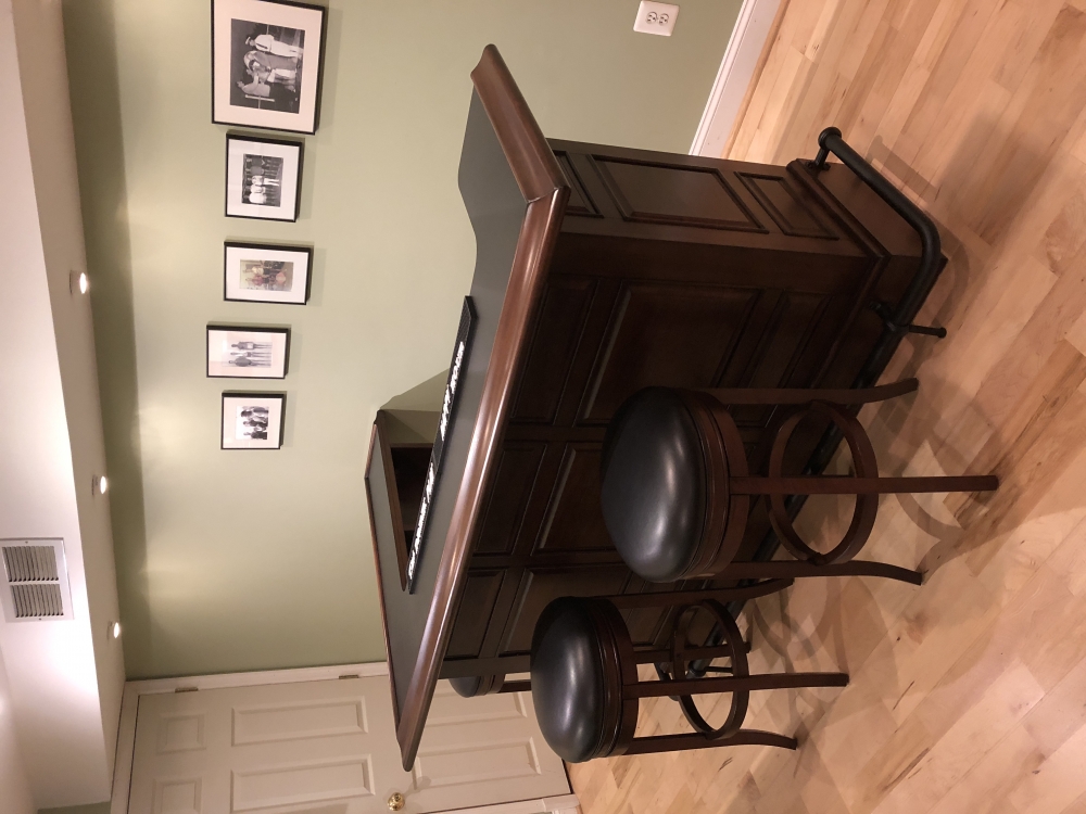 Manchester Raised Panel Return Bar (Distressed Walnut) ECI Furniture, 9